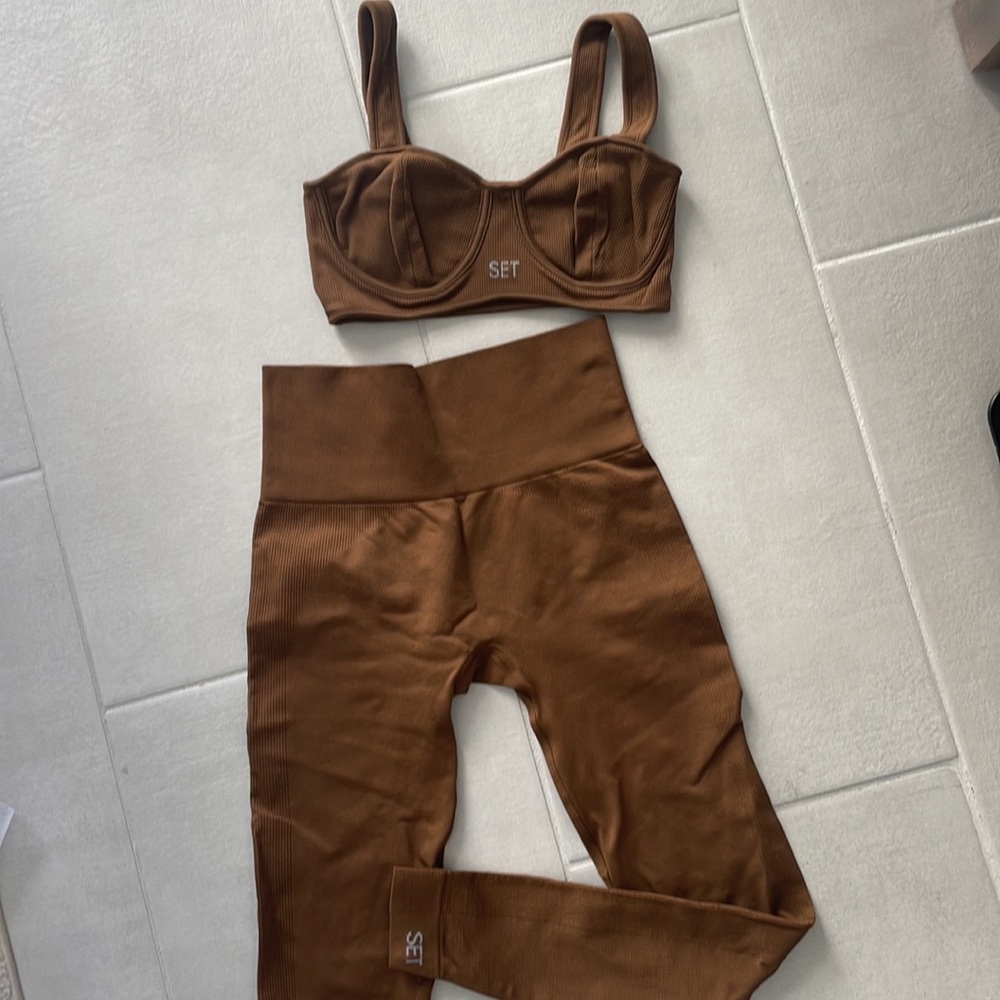 SETACTIVE sculptflex leggings in little Havana size small